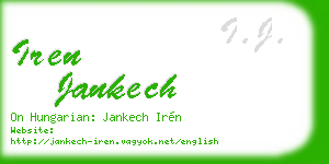 iren jankech business card